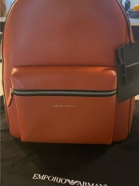 Emporio Armani Women's Backpack in Orange